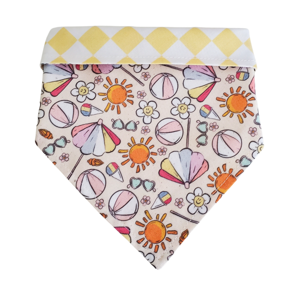 Beach Day Fun Collar Bandana