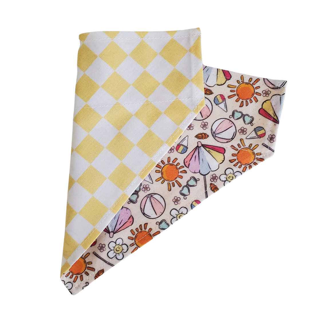 Beach Day Fun Collar Bandana