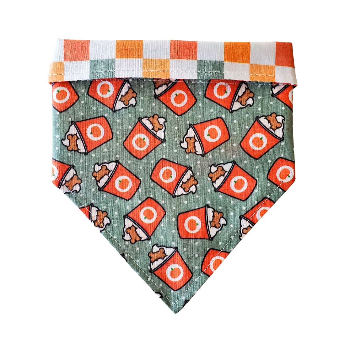 Fall Pup Cups Collar Bandana