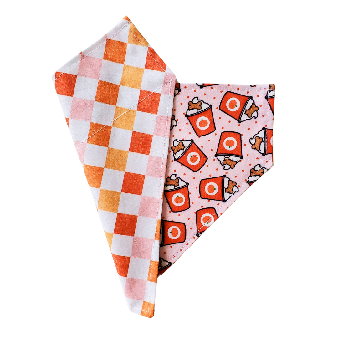 Fall Pup Cups Collar Bandana