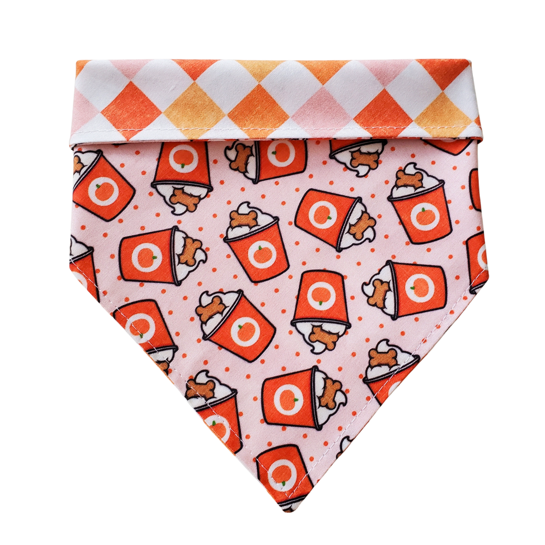 Fall Pup Cups Collar Bandana