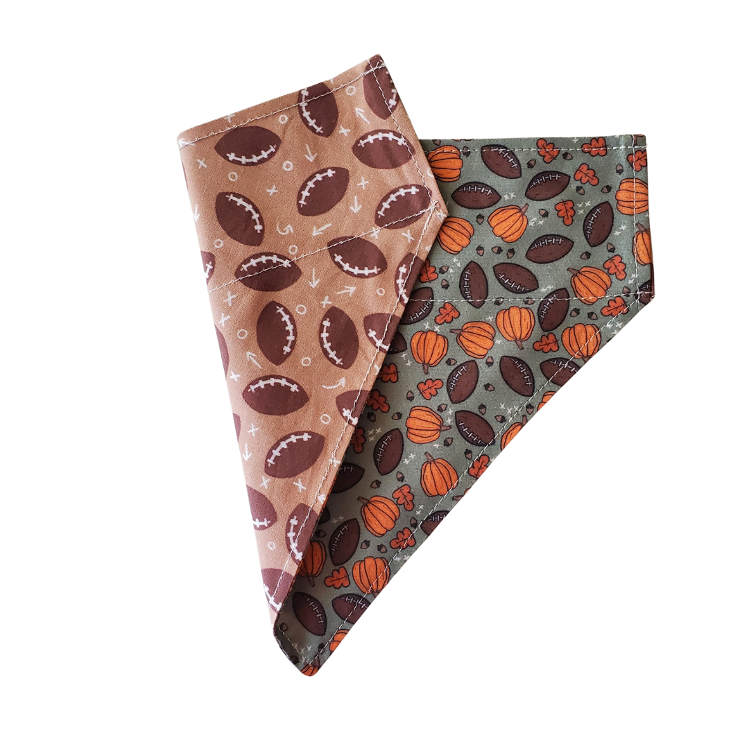 Fall Football Collar Bandana