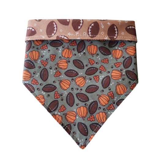 Fall Football Collar Bandana