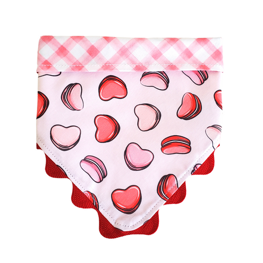 Heart Macaron Collar Bandana