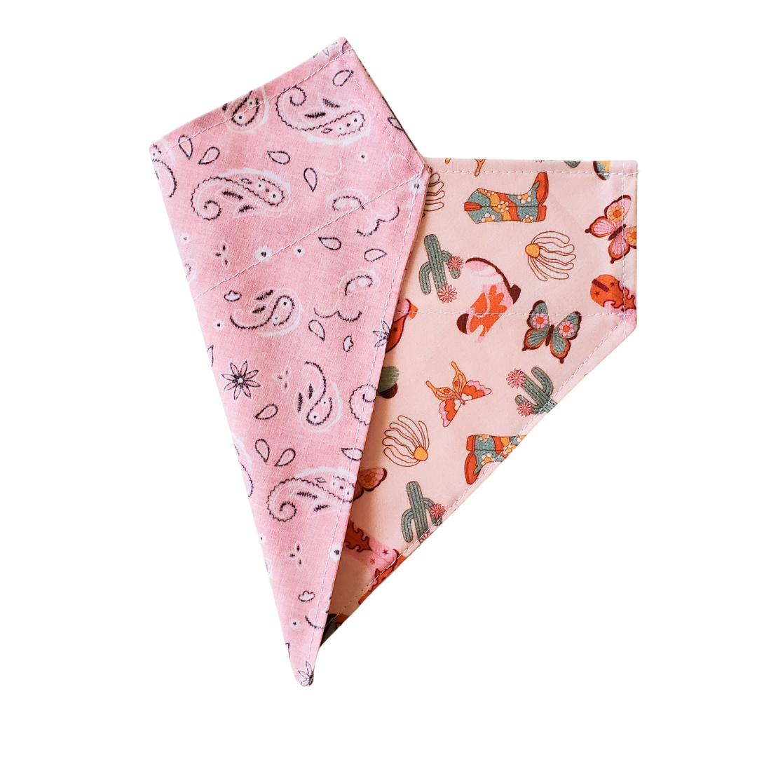 Pink Boho Collar Bandana