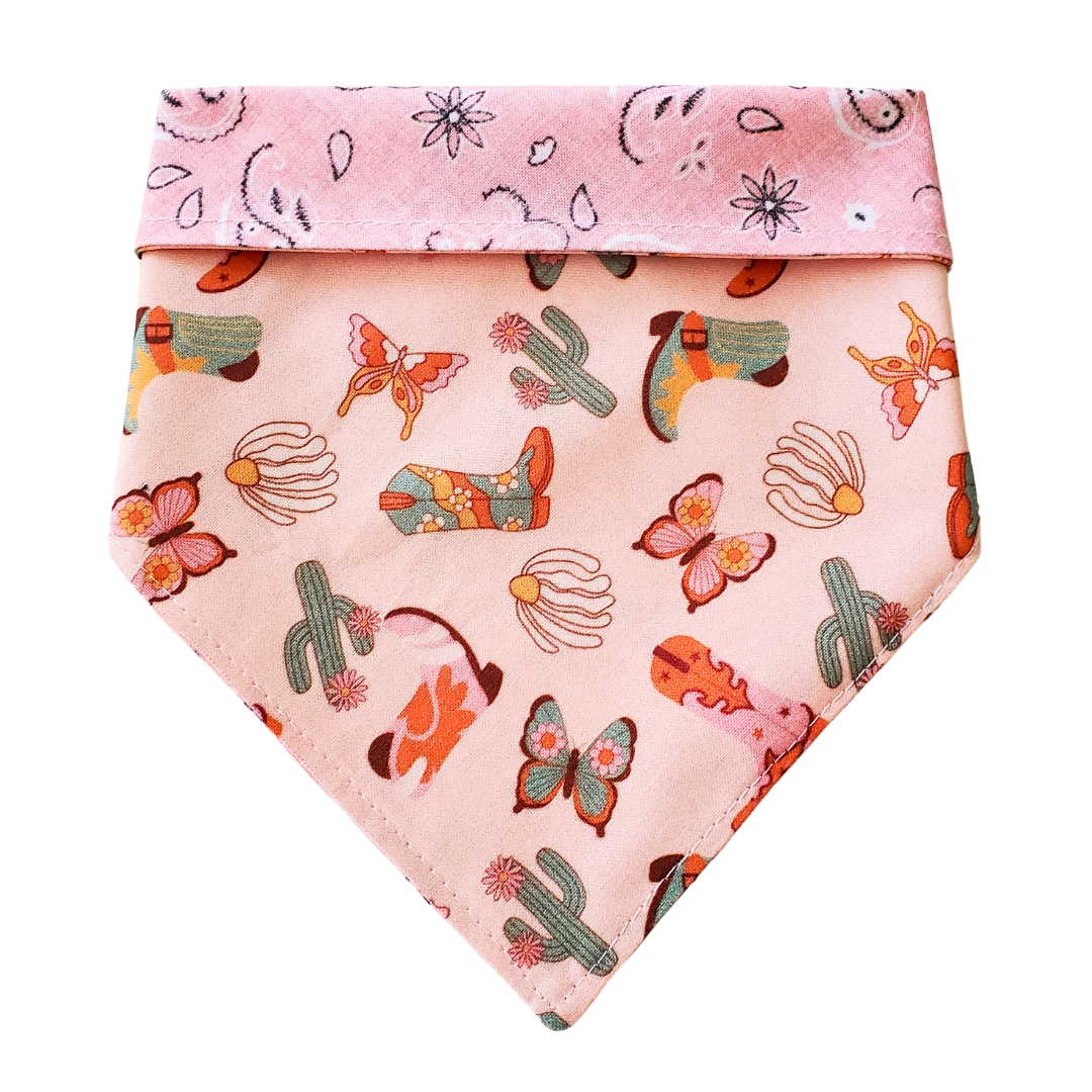 Pink Boho Collar Bandana