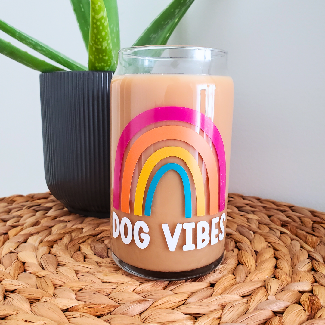 Dog Vibes Glass