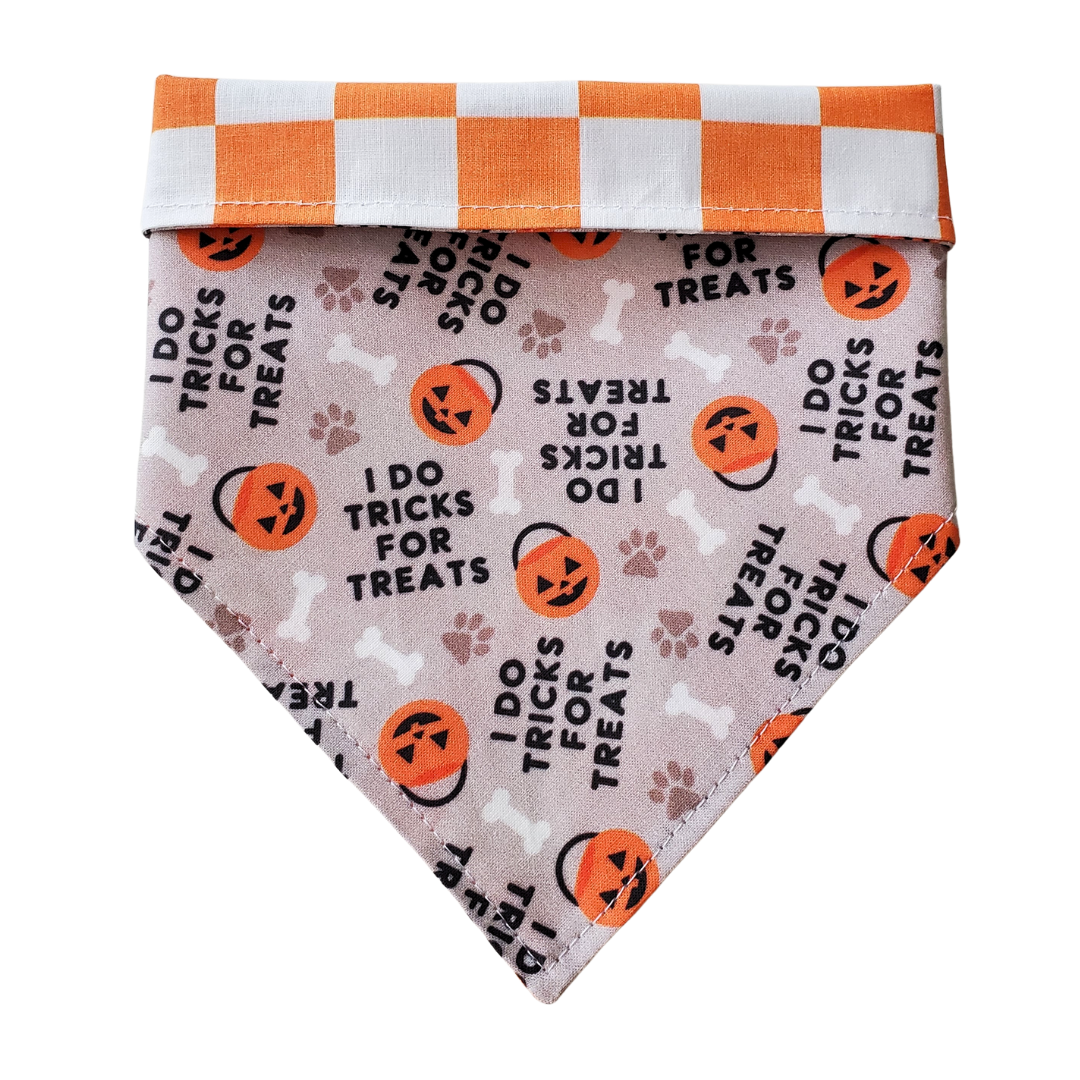 I Do Tricks For Treats Collar Bandana