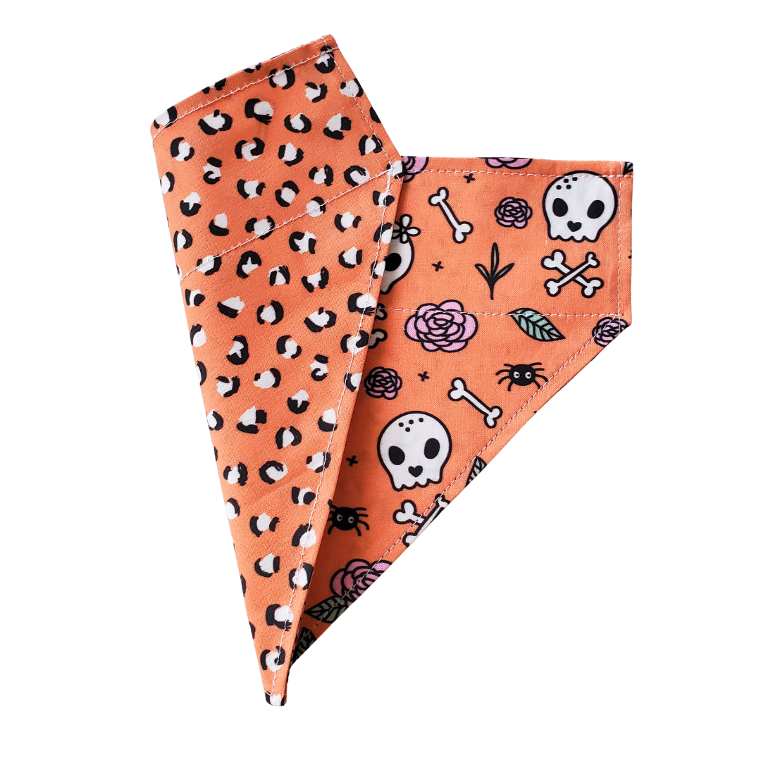 Skull & Roses Collar Bandana